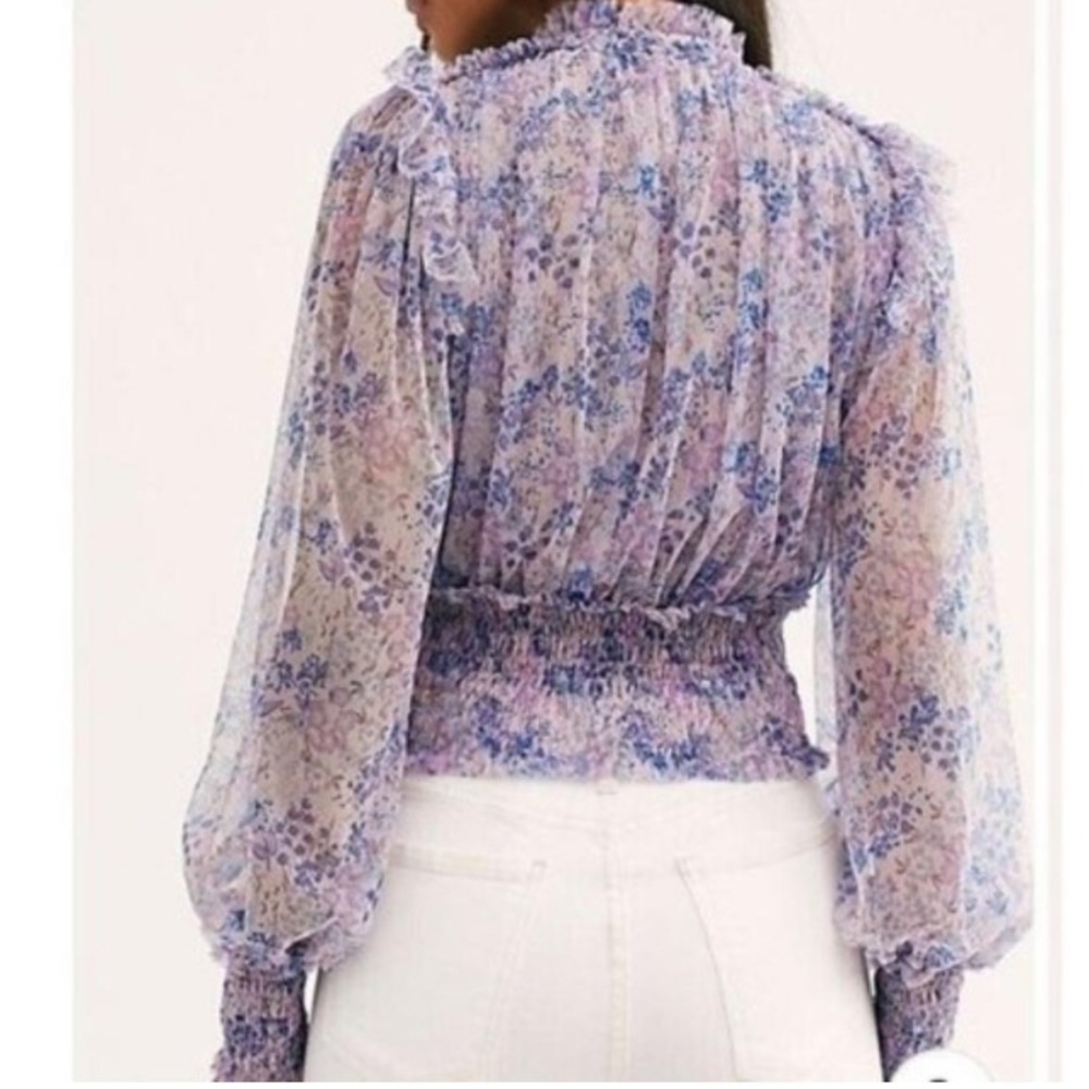 SALE Like new Free People Twyla smocked top Small - Picture 5 of 10